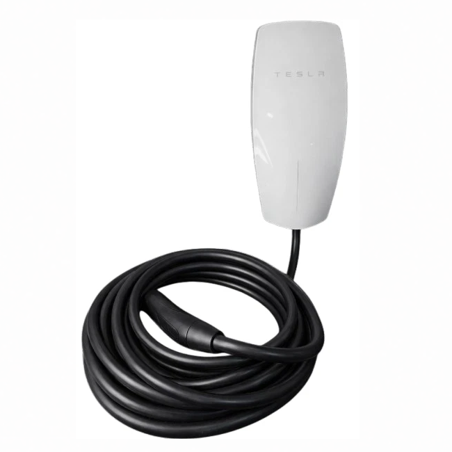 Tesla Universal Wall Connector - Electric Vehicle (EV) NACS / J1772 Charger with Dual Plug Type - Compatible for All North American EVs - Level 2 - up to 48A with 24' Cable