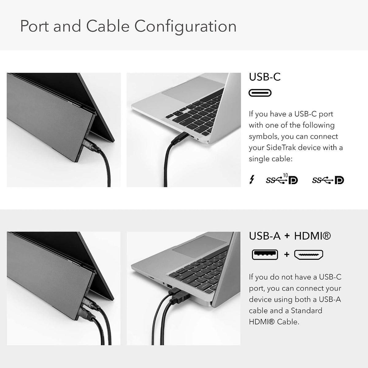 SideTrak Solo Pro 13" Freestanding Portable Monitor - Ultra Thin with Kickstand and 10ms Response Time