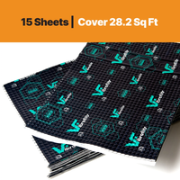 VibroFiltr Automotive Sound Deadening Material - 3.0 mm (118 mil) 28.2 sqft - Auto Noise Insulation, Proofing & Dampening Car Panel Mat