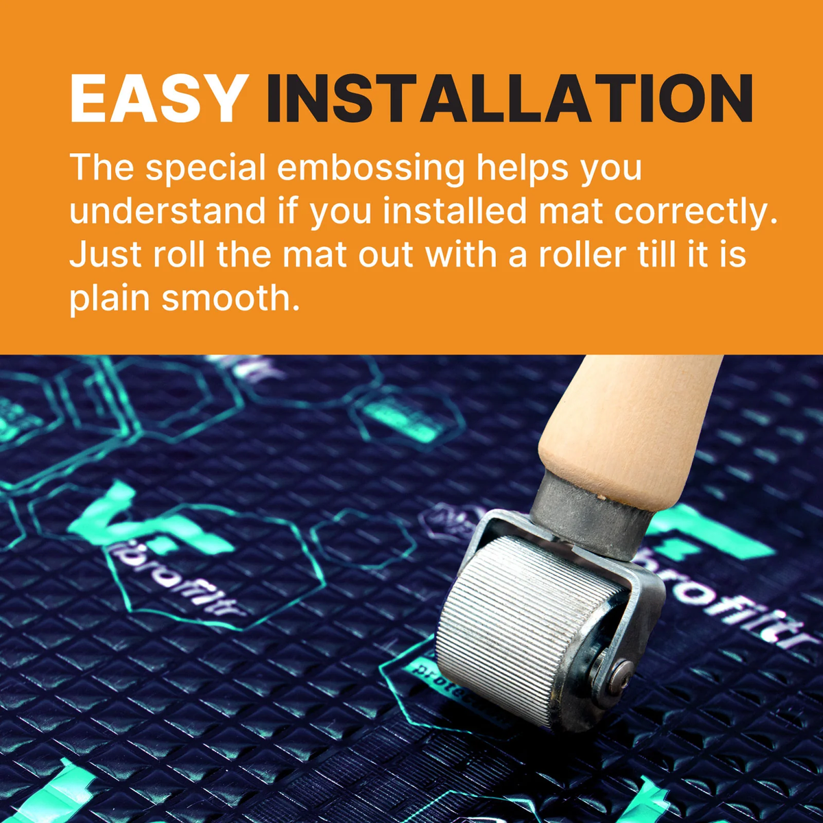 VibroFiltr Automotive Sound Deadening Material - 3.0 mm (118 mil) 28.2 sqft - Auto Noise Insulation, Proofing & Dampening Car Panel Mat