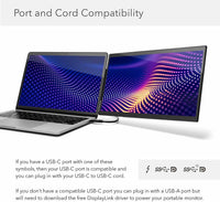 SideTrak Swivel Pro 13.3" Attachable Portable Monitor - Ultra Slim with Kickstand and Unique Patented Swivel Hinge