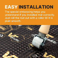 VibroFiltr Automotive Sound Deadening Material - 2.3 mm (90.5 mil) 37.6 sqft - Auto Noise Insulation, Proofing & Dampening Car Panel Mat