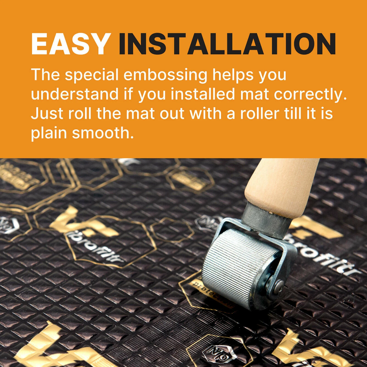 VibroFiltr Automotive Sound Deadening Material - 2.3 mm (90.5 mil) 37.6 sqft - Auto Noise Insulation, Proofing & Dampening Car Panel Mat