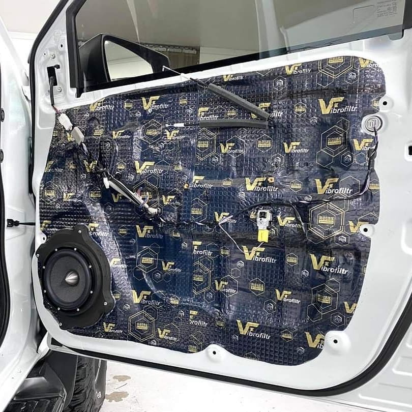 VibroFiltr Automotive Sound Deadening Material - 2.3 mm (90.5 mil) 37.6 sqft - Auto Noise Insulation, Proofing & Dampening Car Panel Mat
