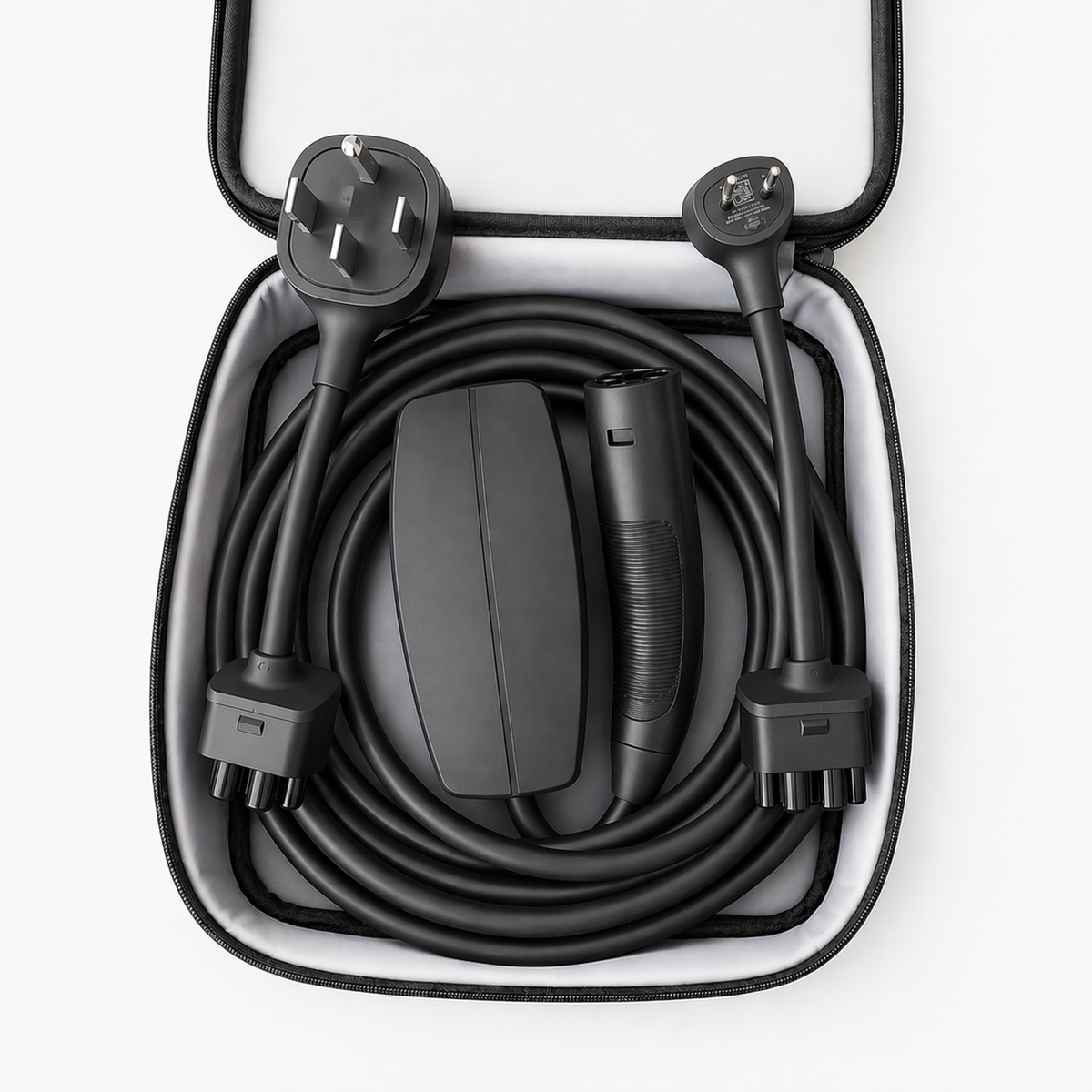 Tesla Mobile Connector - Portable Electric Vehicle (EV) NACS Charger Bundle - Level 2 - up to 32A with 20ft Cable