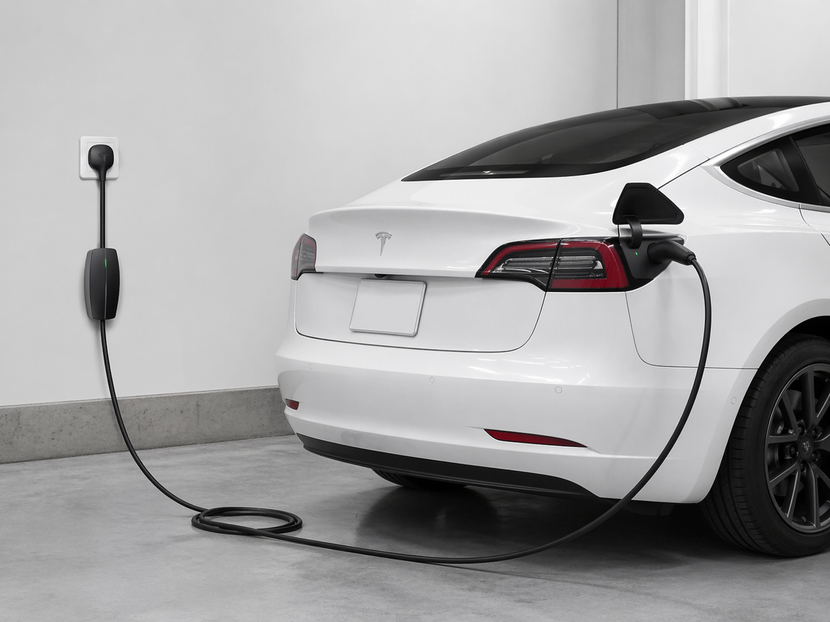 Tesla Mobile Connector - Portable Electric Vehicle (EV) NACS Charger Bundle - Level 2 - up to 32A with 20ft Cable